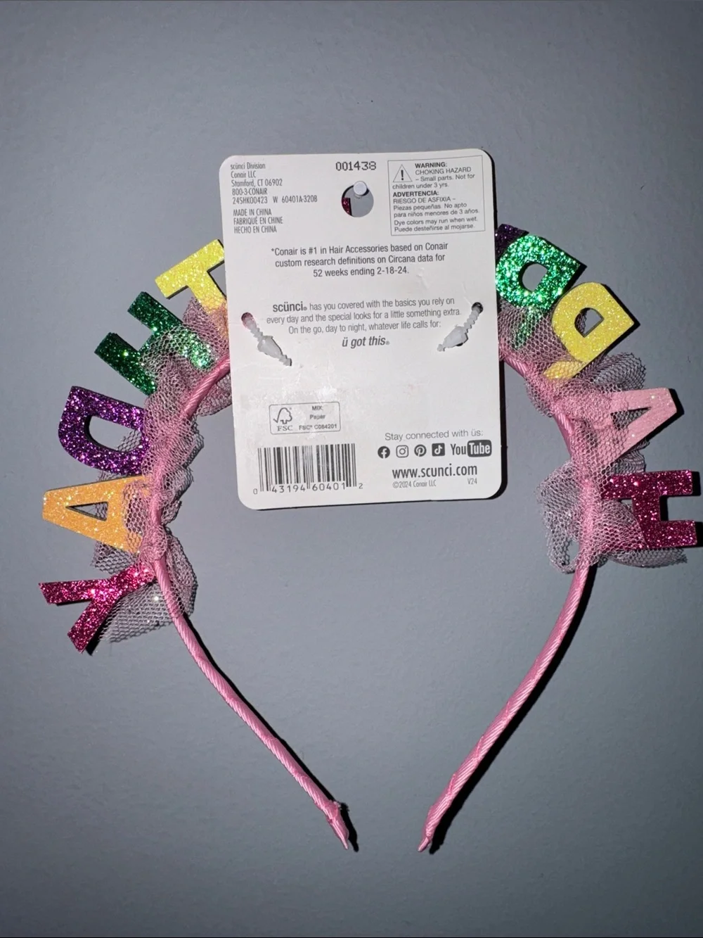 scunci pink happy